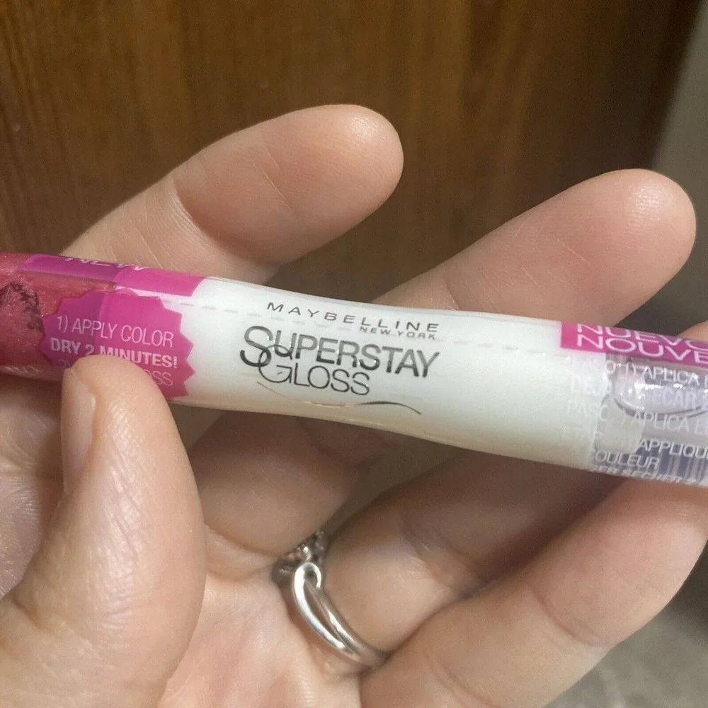 Maybelline Superstay Gloss Glass Rose # 160‎ Discontinued Lip Gloss Super Stay
